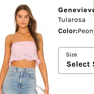 revolve Genevieve top in peony pink